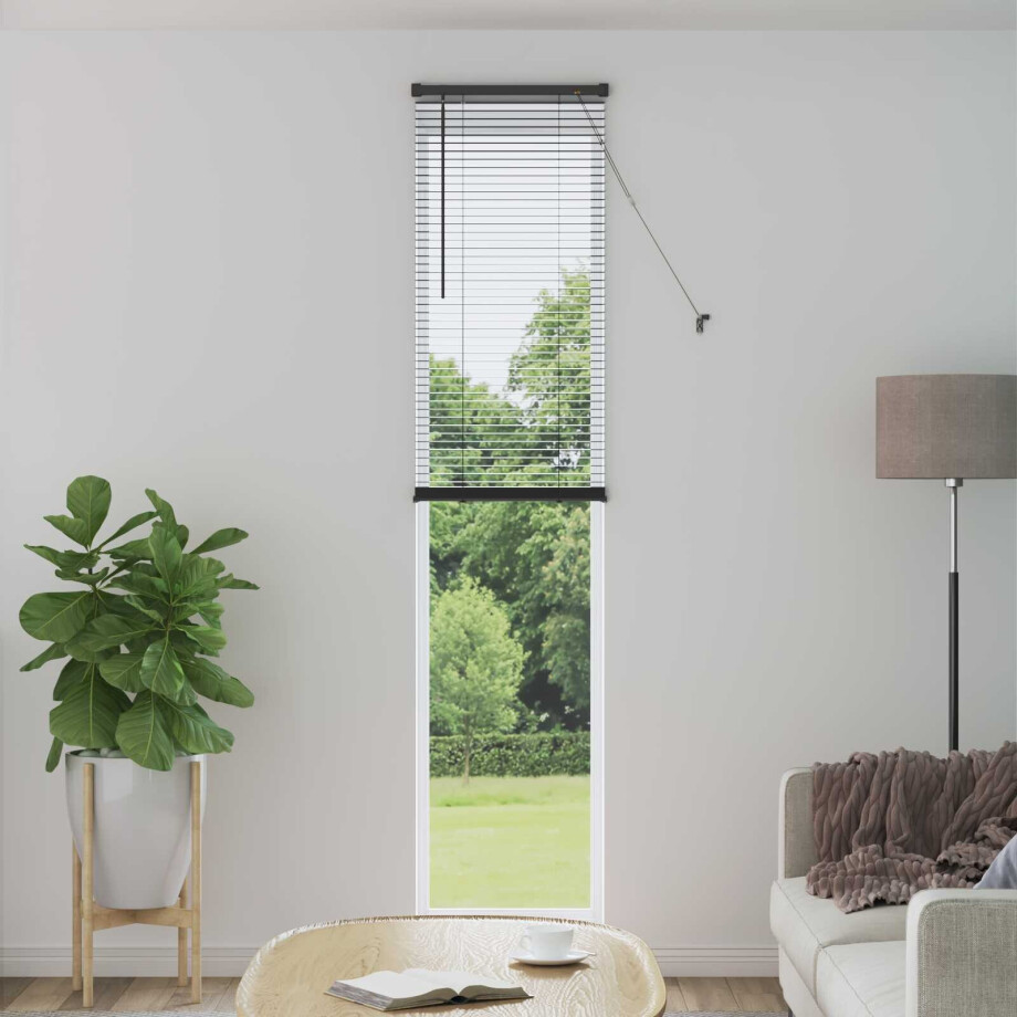 vidaXL Jaloezie Zilvergrijs 213 x 40 cm 25 mm PVC vidaXL Jaloezie Zilvergrijs 213 x 40 cm 25 mm PVC afbeelding 1