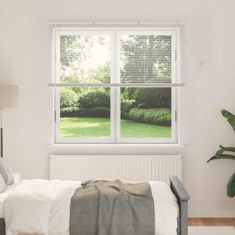 vidaXL Jaloezie Wit 150 x 130 cm 25 mm PVC vidaXL Jaloezie Wit 150 x 130 cm 25 mm PVC afbeelding 1