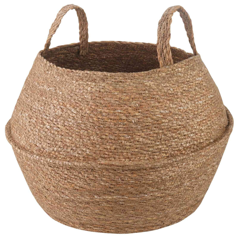 vidaXL Plantenpot met handvatten Naturel Ø 45 x 36 cm 100% Zeegras vidaXL Plantenpot met handvatten Naturel Ø 45 x 36 cm 100% Zeegras afbeelding 1