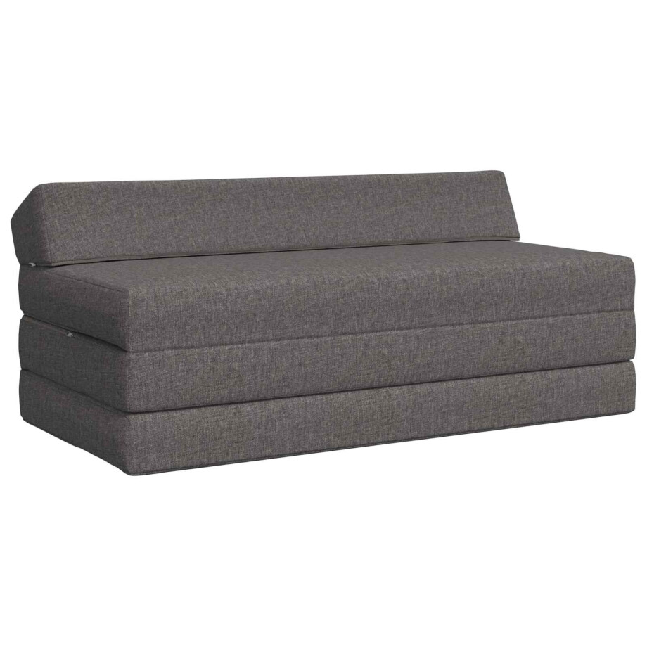 vidaXL Vouwbare Bankbed Lichtgrijs 120 x 60 x 49 cm Stof vidaXL Vouwbare Bankbed Lichtgrijs 120 x 60 x 49 cm Stof afbeelding 1