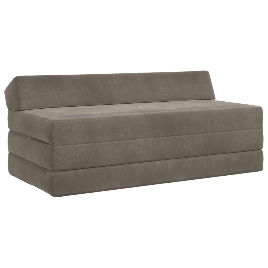 vidaXL Vouwbare Bankbed Lichtgrijs 120 x 60 x 49 cm Stof vidaXL Vouwbare Bankbed Lichtgrijs 120 x 60 x 49 cm Stof afbeelding 1