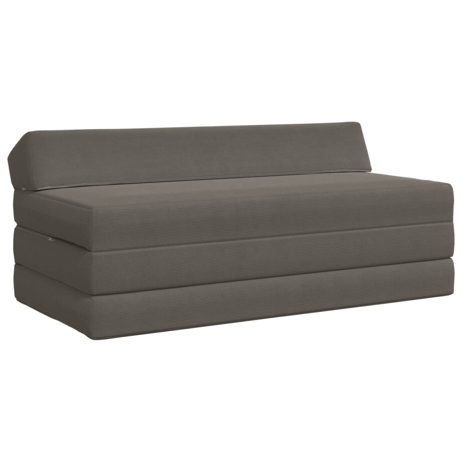 vidaXL Vouwbare Bankbed Lichtgrijs 120 x 60 x 49 cm Stof vidaXL Vouwbare Bankbed Lichtgrijs 120 x 60 x 49 cm Stof afbeelding 1