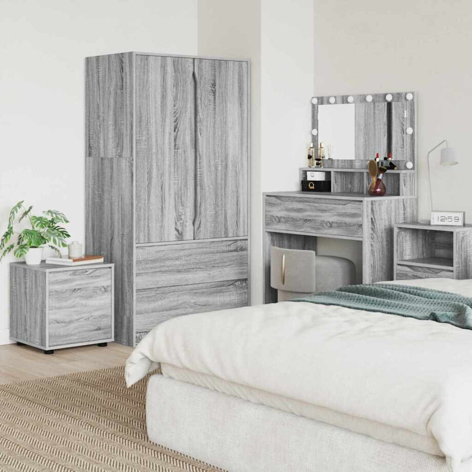 vidaXL Badkamer Kast Grijs Sonoma 40,5 x 40 x 44 cm Bewerkt hout vidaXL Badkamer Kast Grijs Sonoma 40,5 x 40 x 44 cm Bewerkt hout afbeelding 1