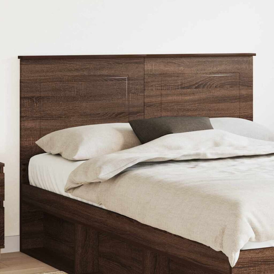 vidaXL Hoofdbord Bruine eik 100 cm Geconstrueerd hout afbeelding 1