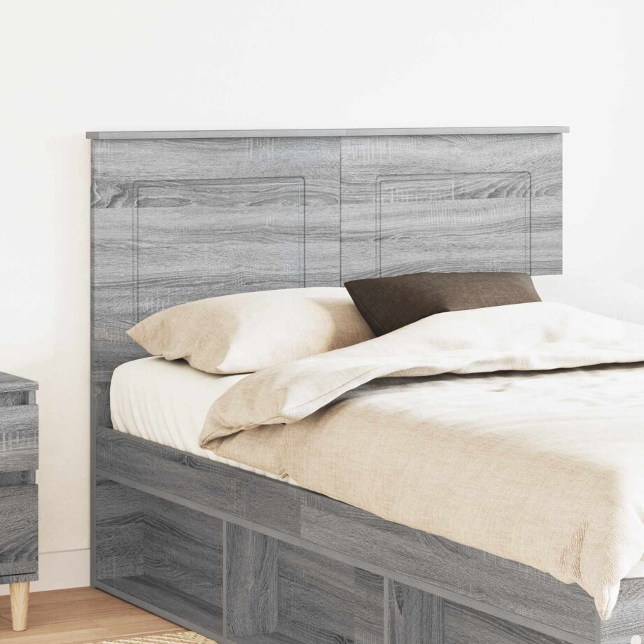 vidaXL Hoofdbord Grijze Sonoma 100 cm Geconstrueerd hout afbeelding 1