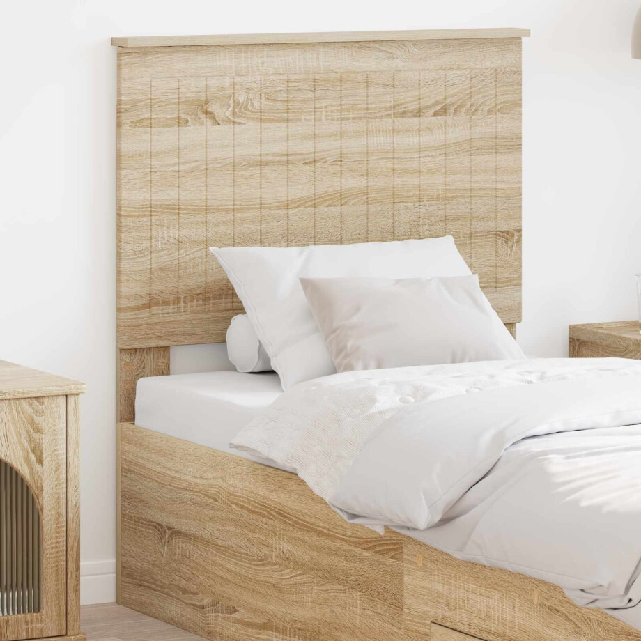vidaXL Hoofdbord met hoofdeinde Sonoma Eiken 80 cm Bewerkt hout vidaXL Hoofdbord met hoofdeinde Sonoma Eiken 80 cm Bewerkt hout afbeelding 1