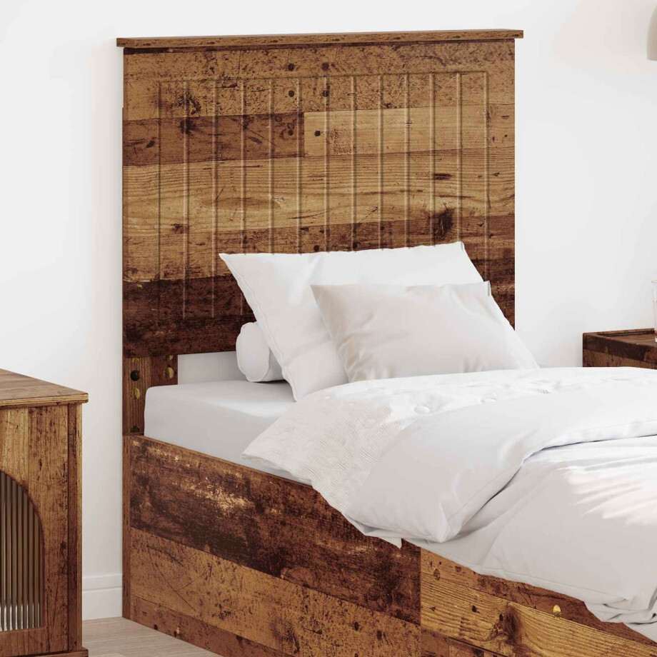 vidaXL Hoofdbord met hoofdeinde Oud Hout 75 cm Bewerkt hout vidaXL Hoofdbord met hoofdeinde Oud Hout 75 cm Bewerkt hout afbeelding 1