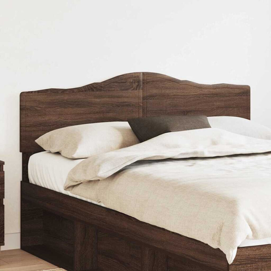 vidaXL Hoofdbord Bruin Eiken Bewerkt hout vidaXL Hoofdbord Bruin Eiken Bewerkt hout afbeelding 1