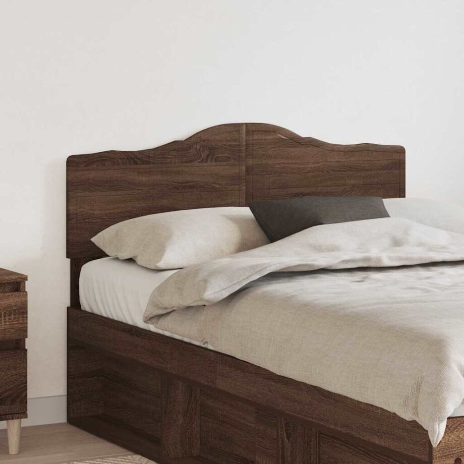 vidaXL Hoofdbord Bruin Eiken Bewerkt hout vidaXL Hoofdbord Bruin Eiken Bewerkt hout afbeelding 1