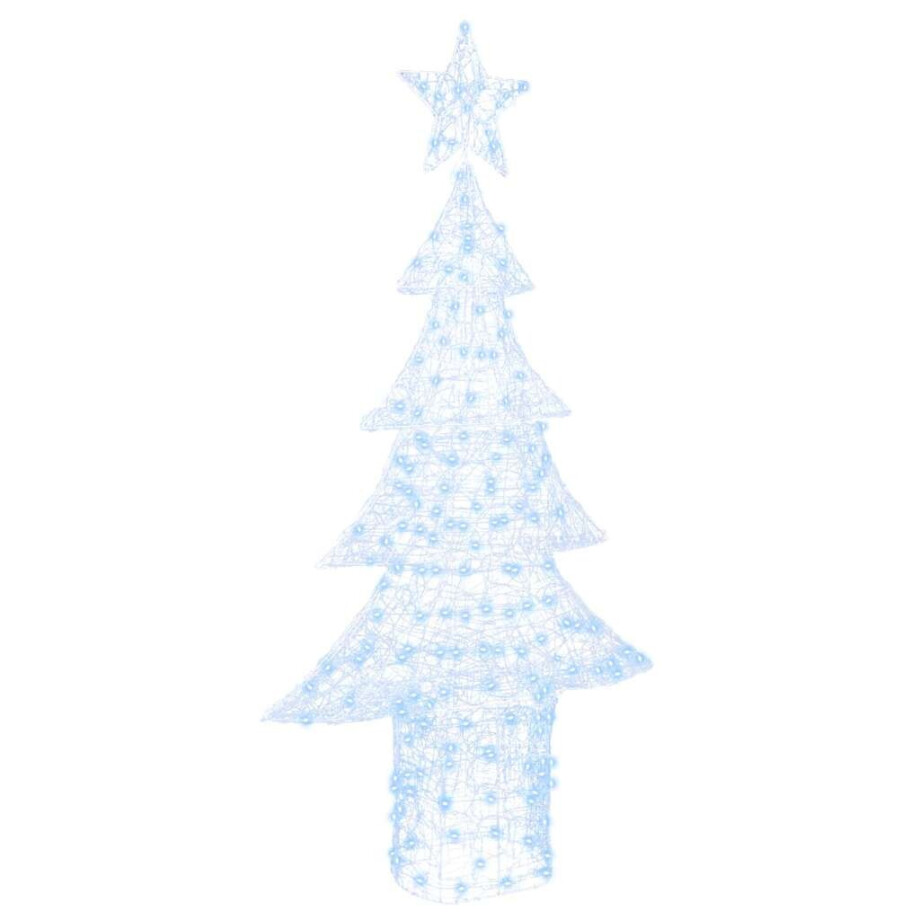vidaXL Kerstboom met 240 LED Koudwit 180 cm Acryl afbeelding 1