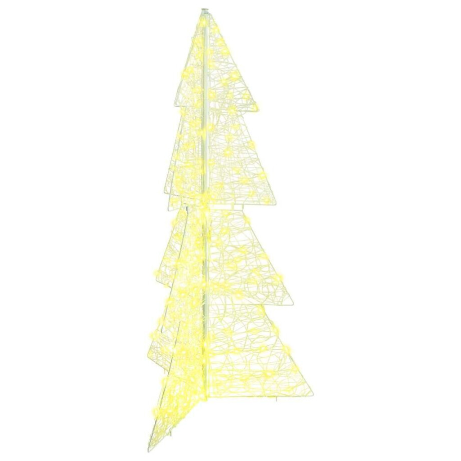 vidaXL Kerstboom met 160 LED Warmwit 150 cm Acryl afbeelding 1