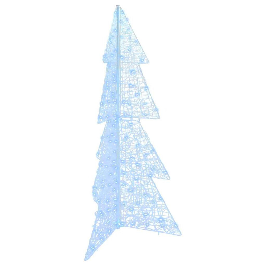 vidaXL Kerstboom met 160 LED Koud Wit 150 cm Acryl afbeelding 1