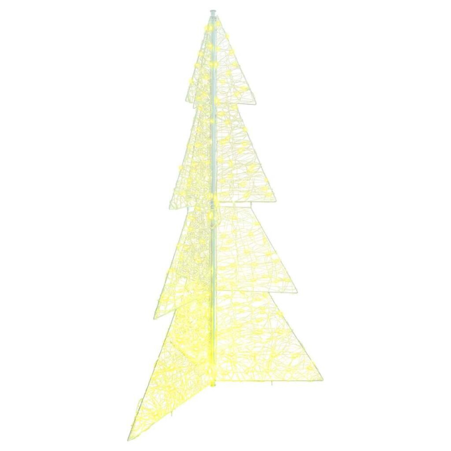 vidaXL Kerstboom met 240 LED Warmwit 180 cm Acryl afbeelding 1