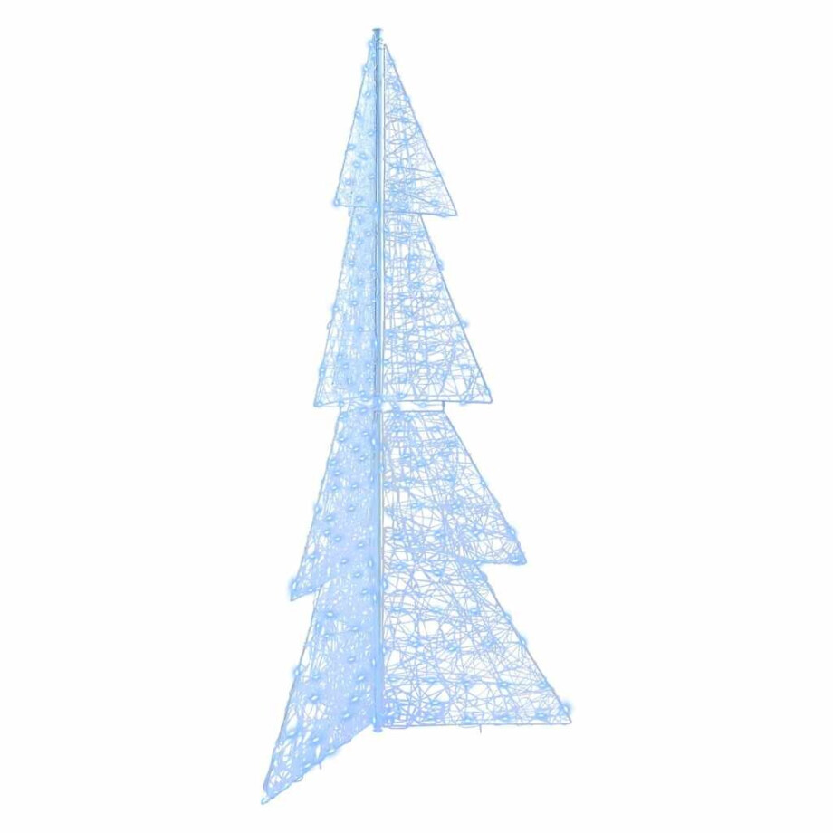 vidaXL Kerstboom met 240 LED Koud Wit 180 cm Acryl afbeelding 1