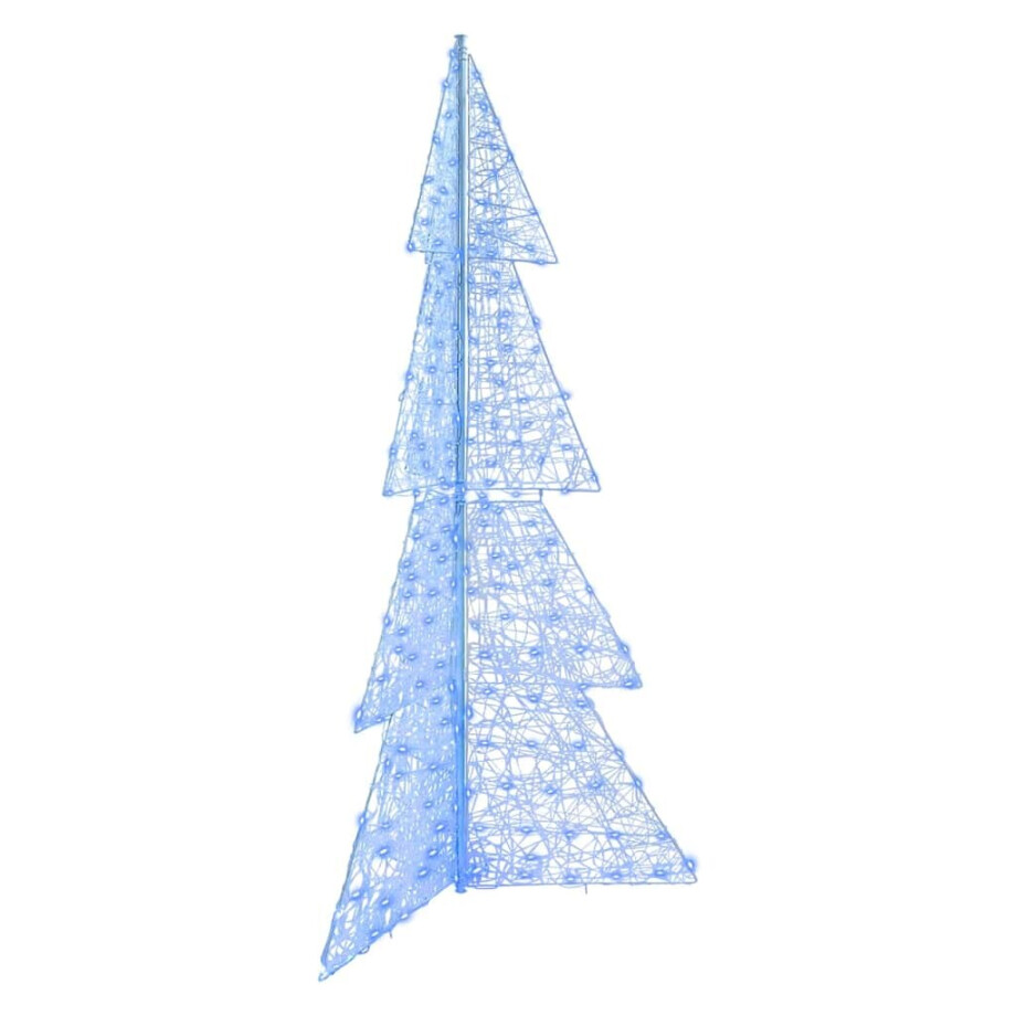 vidaXL Kerstboom met 240 LED Blauw 180 cm Acryl afbeelding 1