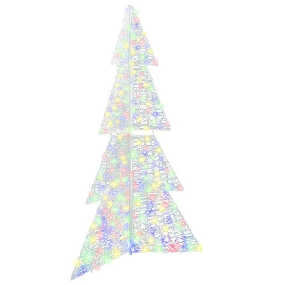 vidaXL Kerstboom met 240 LED Multikleur 180 cm Acryl afbeelding 1