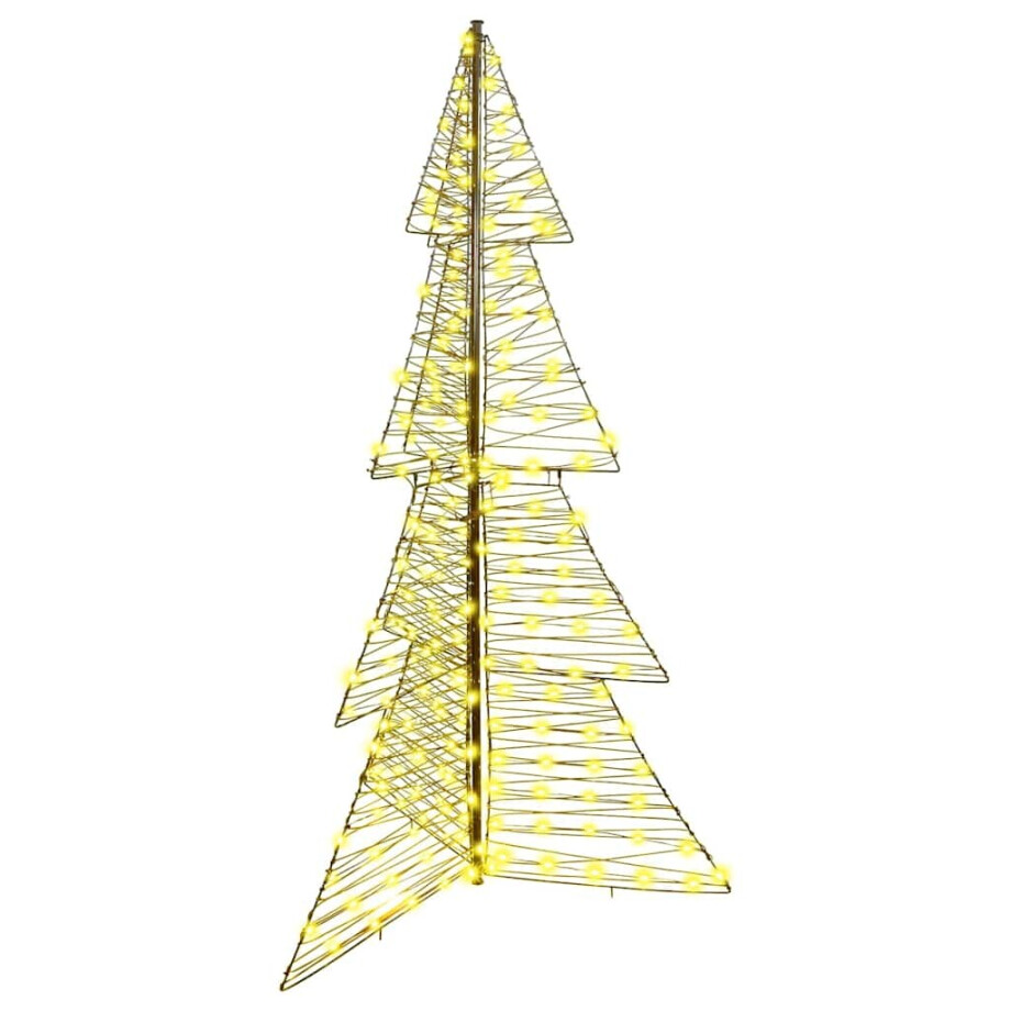 vidaXL Kerstboom met 240 LED Warmwit 180 cm Rattan afbeelding 1