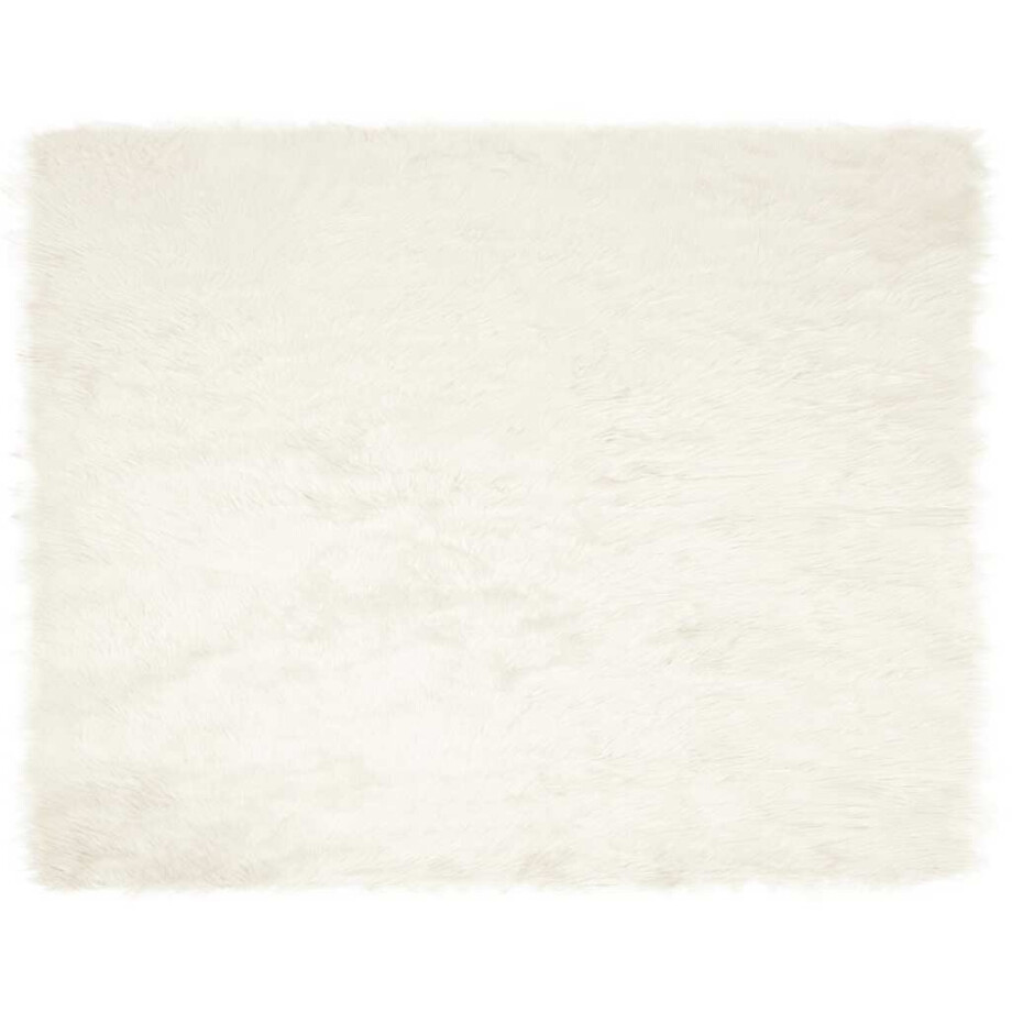 vidaXL Tapijt van imitatie TAFALLA Wit 200 x 280 cm Polyester afbeelding 1