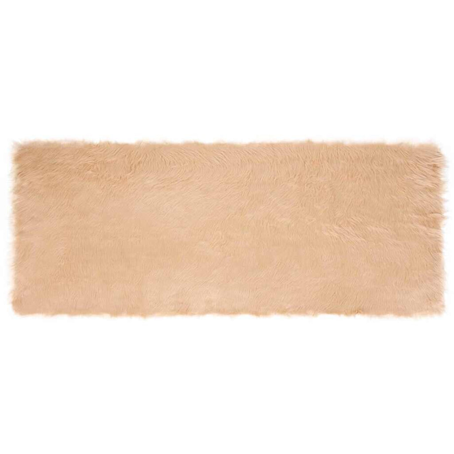 vidaXL Tapijt van imitatie TAFALLA Beige 80 x 200 cm Polyester afbeelding 1