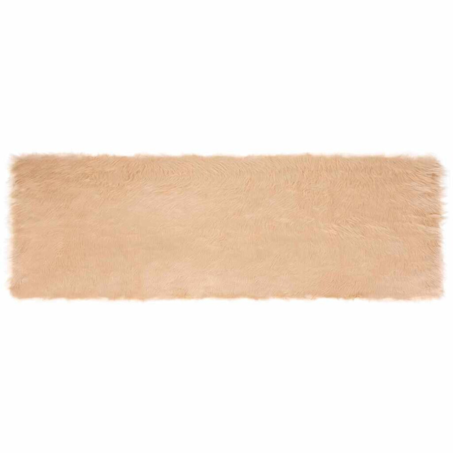 vidaXL Tapijt van imitatie TAFALLA Beige 80 x 250 cm Polyester afbeelding 1