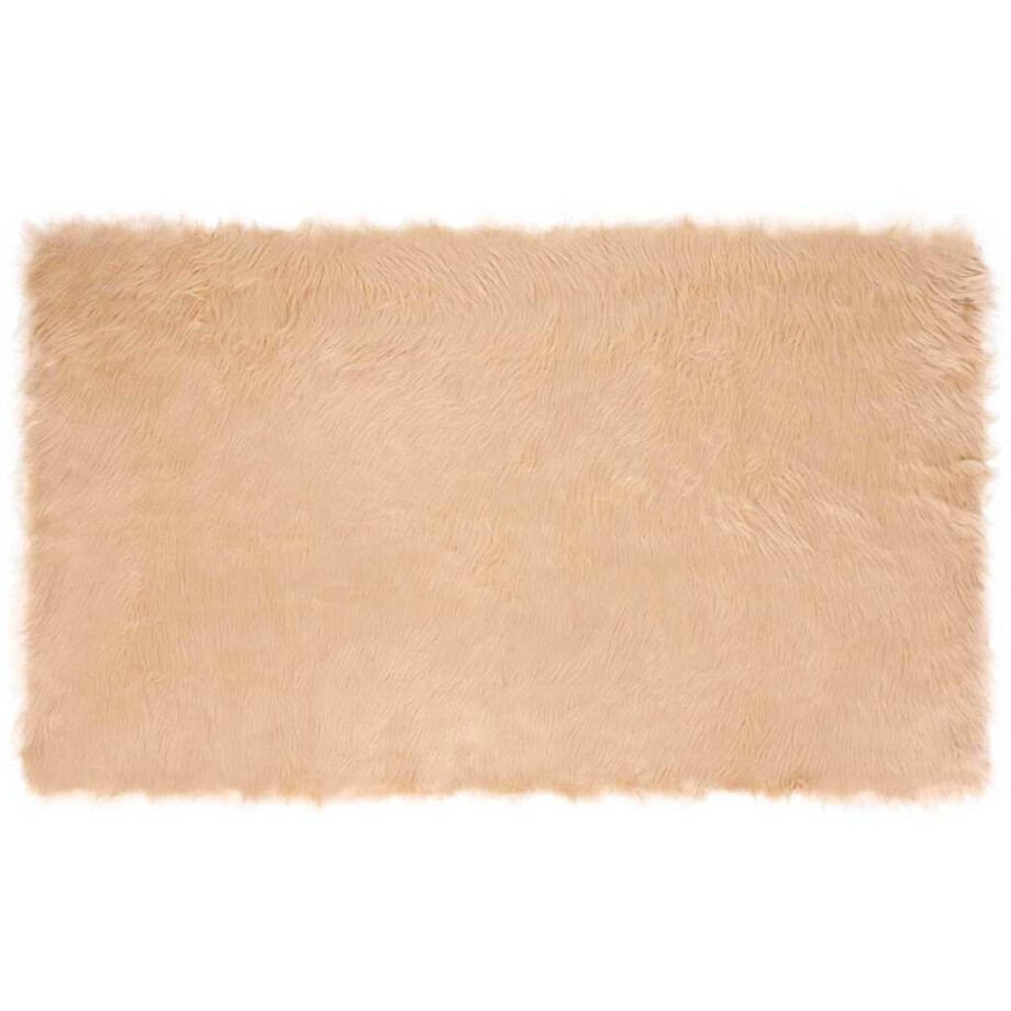 vidaXL Tapijt van imitatie TAFALLA Beige 100 x 200 cm Polyester afbeelding 1