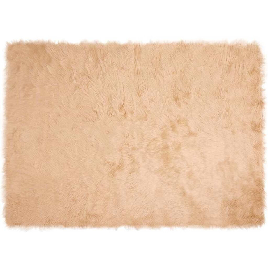 vidaXL Tapijt van imitatie TAFALLA Beige 160 x 230 cm Polyester afbeelding 1