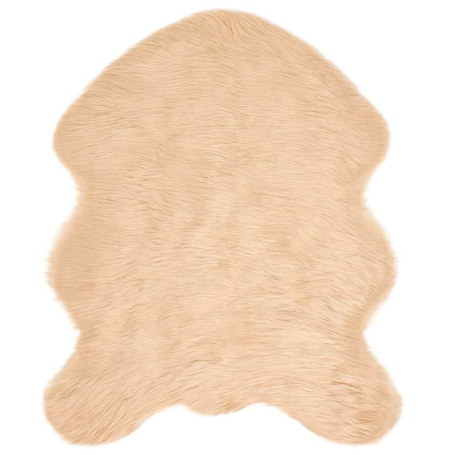 vidaXL Tapijt van imitatie TAFALLA Beige 50 x 80 cm Polyester afbeelding 1