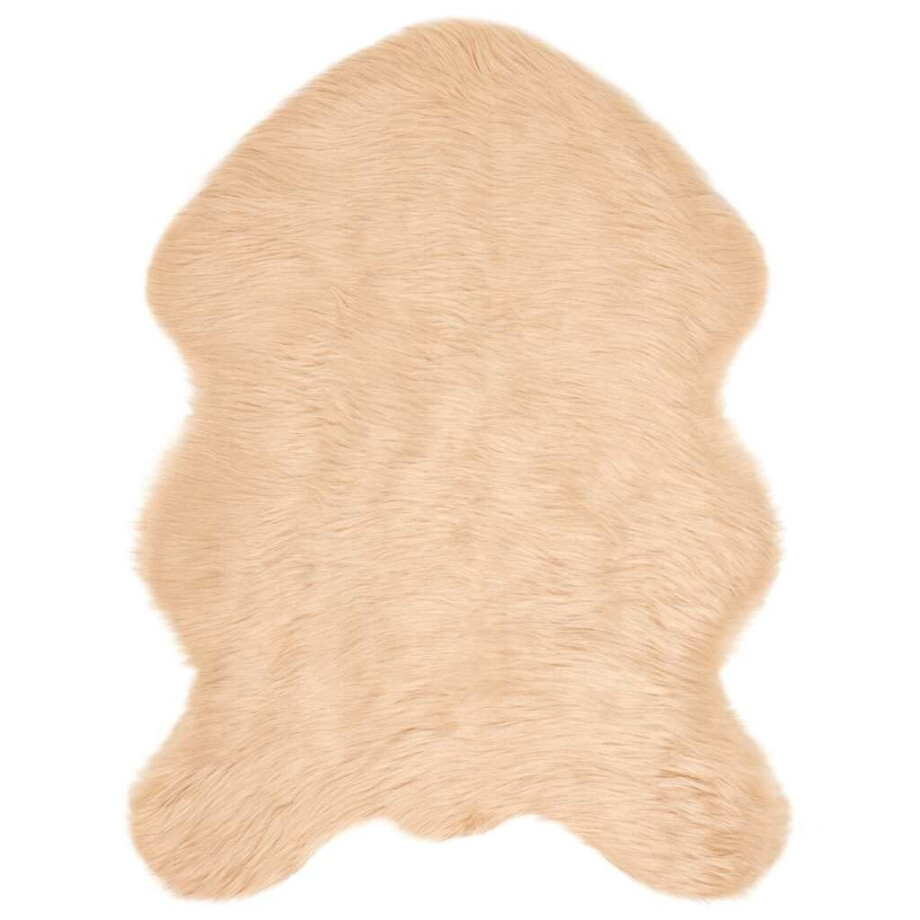 vidaXL Tapijt van imitatie TAFALLA Beige 80 x 120 cm Polyester afbeelding 1