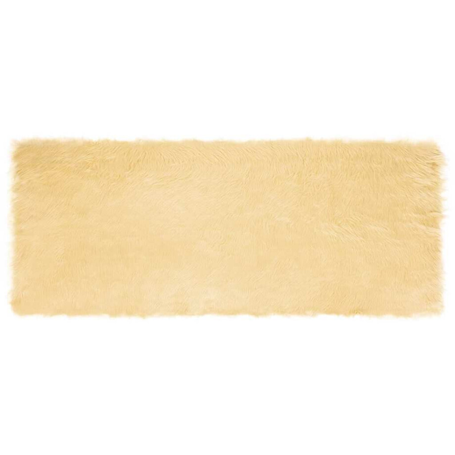 vidaXL Tapijt van imitatie TAFALLA Crèmekleurig 80 x 200 cm Polyester vidaXL Tapijt van imitatie TAFALLA Crèmekleurig 80 x 200 cm Polyester afbeelding 1