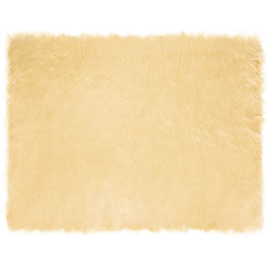 vidaXL Tapijt van imitatie TAFALLA Crèmekleurig 240 x 340 cm Polyester afbeelding 1