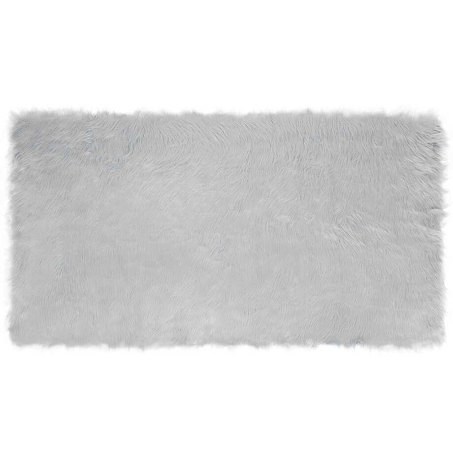 vidaXL Tapijt van imitatie TAFALLA Grijs 60 x 110 cm Polyester afbeelding 1