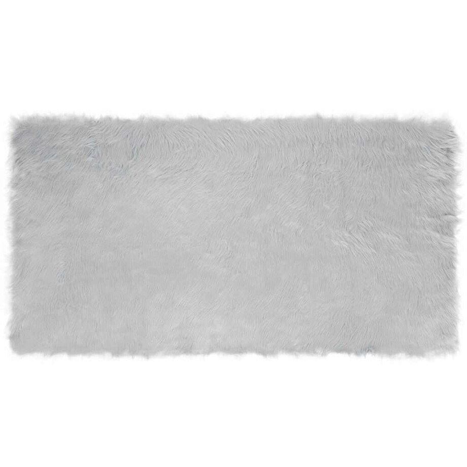 vidaXL Tapijt van imitatie TAFALLA Grijs 80 x 150 cm Polyester afbeelding 1