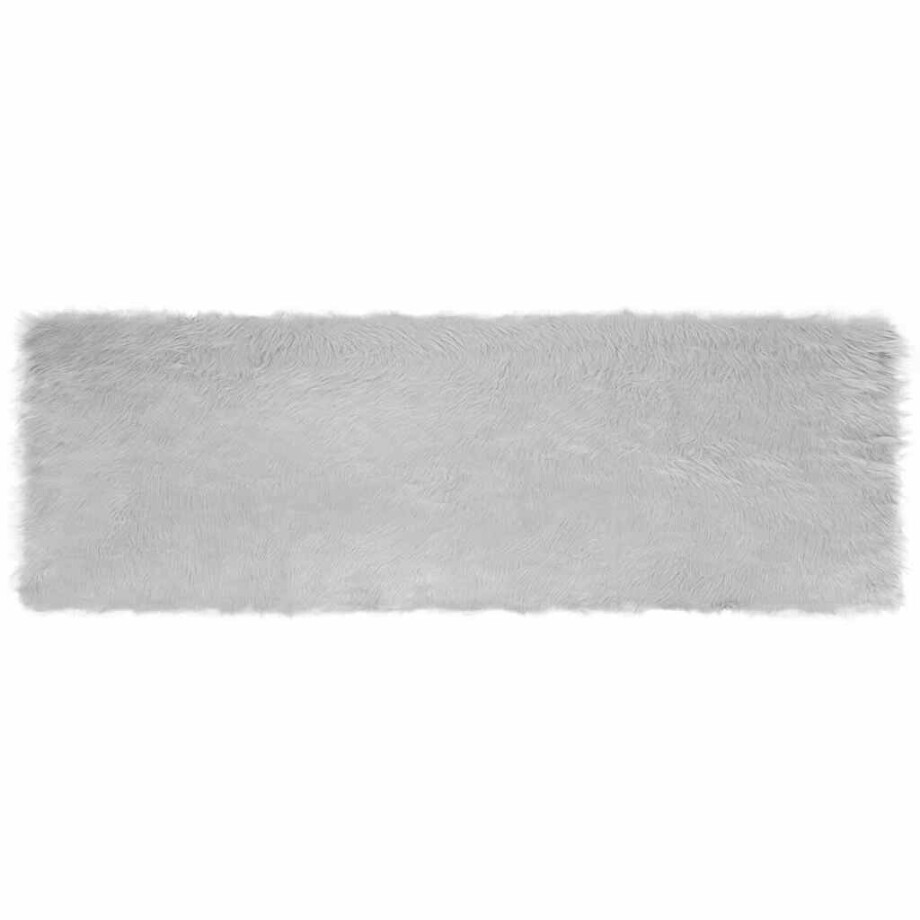 vidaXL Tapijt van imitatie TAFALLA Grijs 80 x 250 cm Polyester afbeelding 1