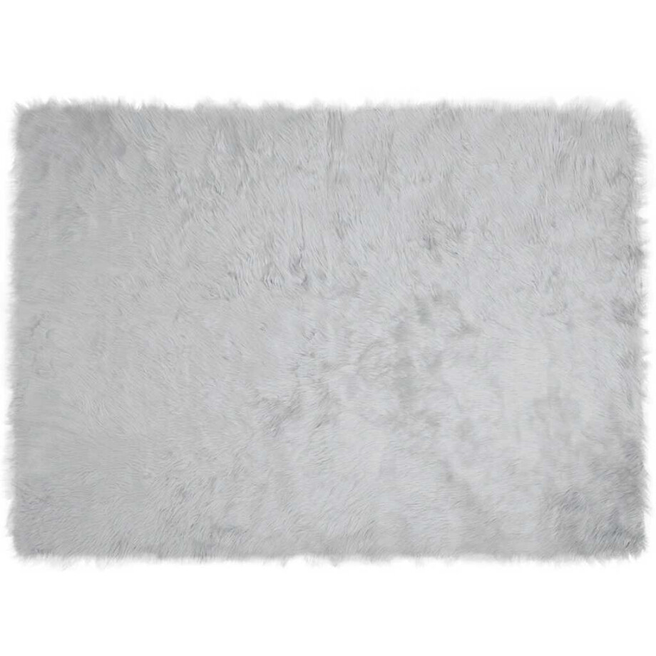 vidaXL Tapijt van imitatie TAFALLA Grijs 160 x 230 cm Polyester afbeelding 1
