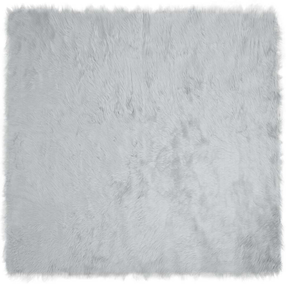 vidaXL Tapijt van imitatie TAFALLA Grijs 120 x 120 cm Polyester afbeelding 1