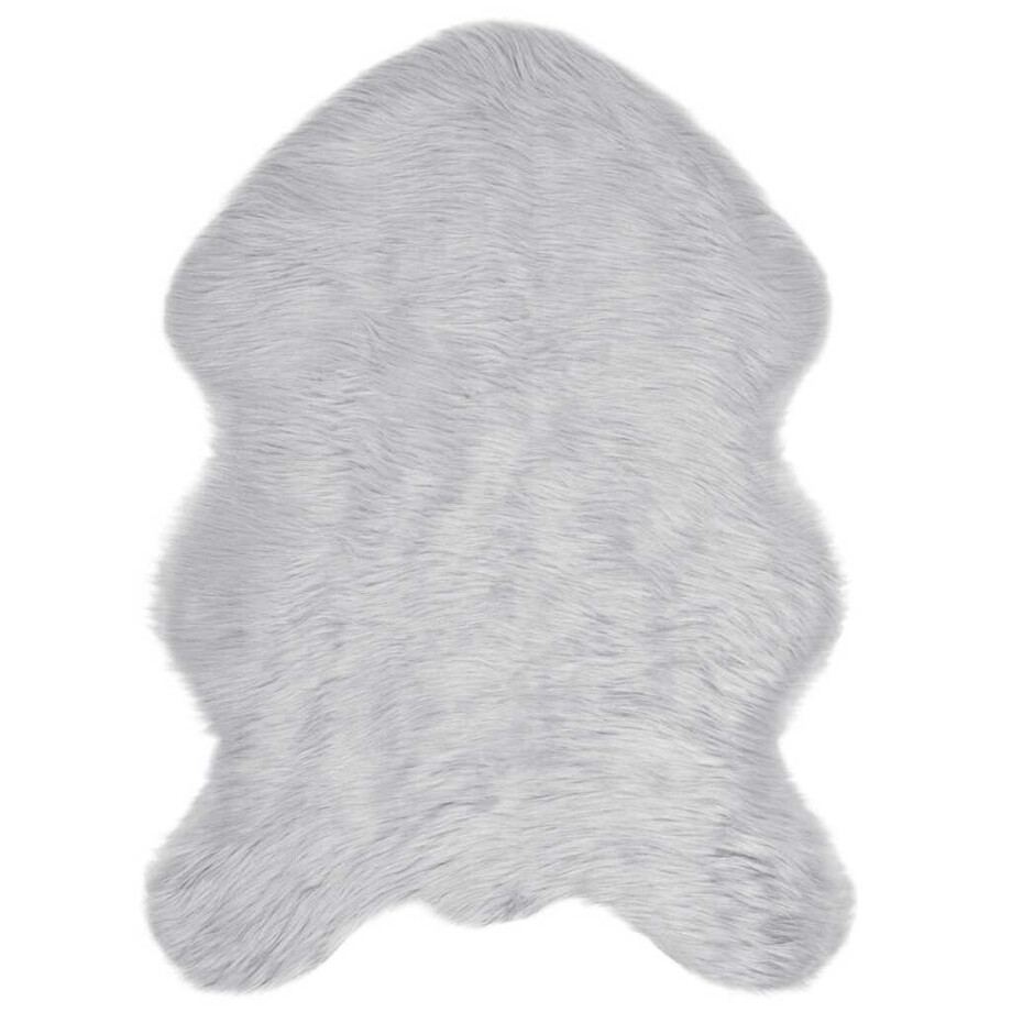 vidaXL Tapijt van imitatie TAFALLA Grijs 60 x 90 cm Polyester afbeelding 1