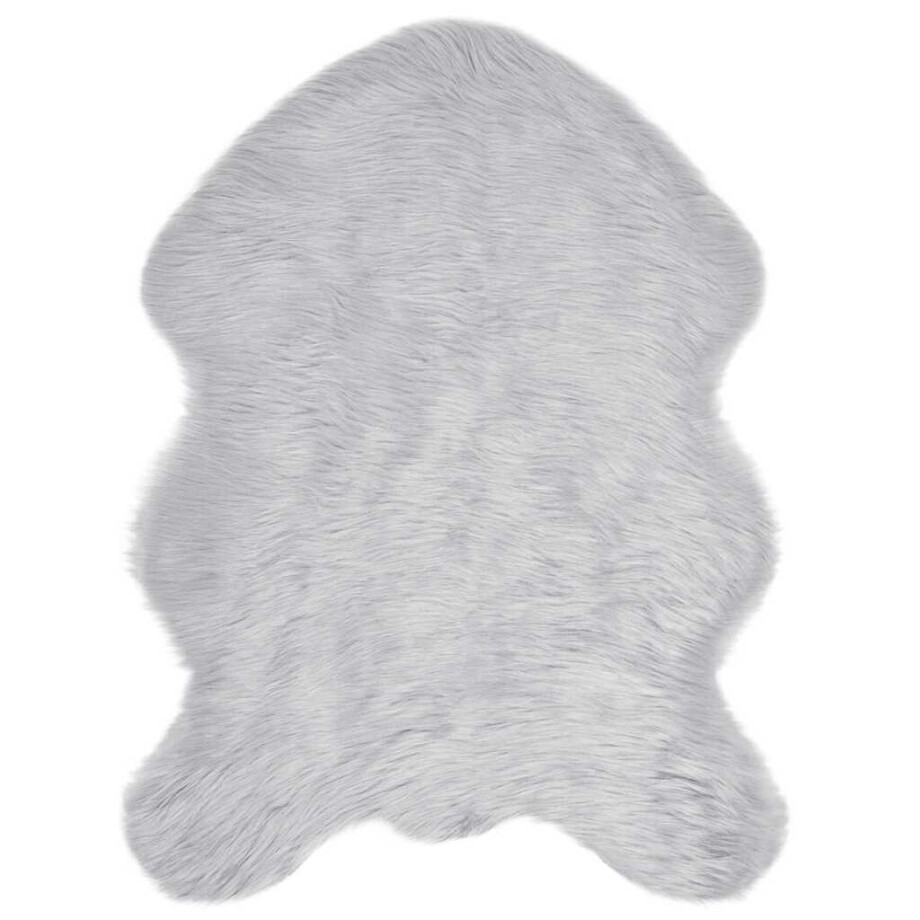 vidaXL Tapijt van imitatie TAFALLA Grijs 80 x 120 cm Polyester afbeelding 1