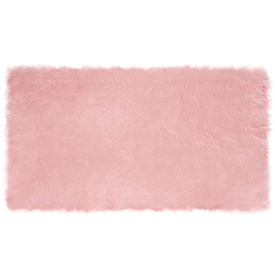 vidaXL Tapijt van imitatie TAFALLA Roze 60 x 110 cm Polyester afbeelding 1