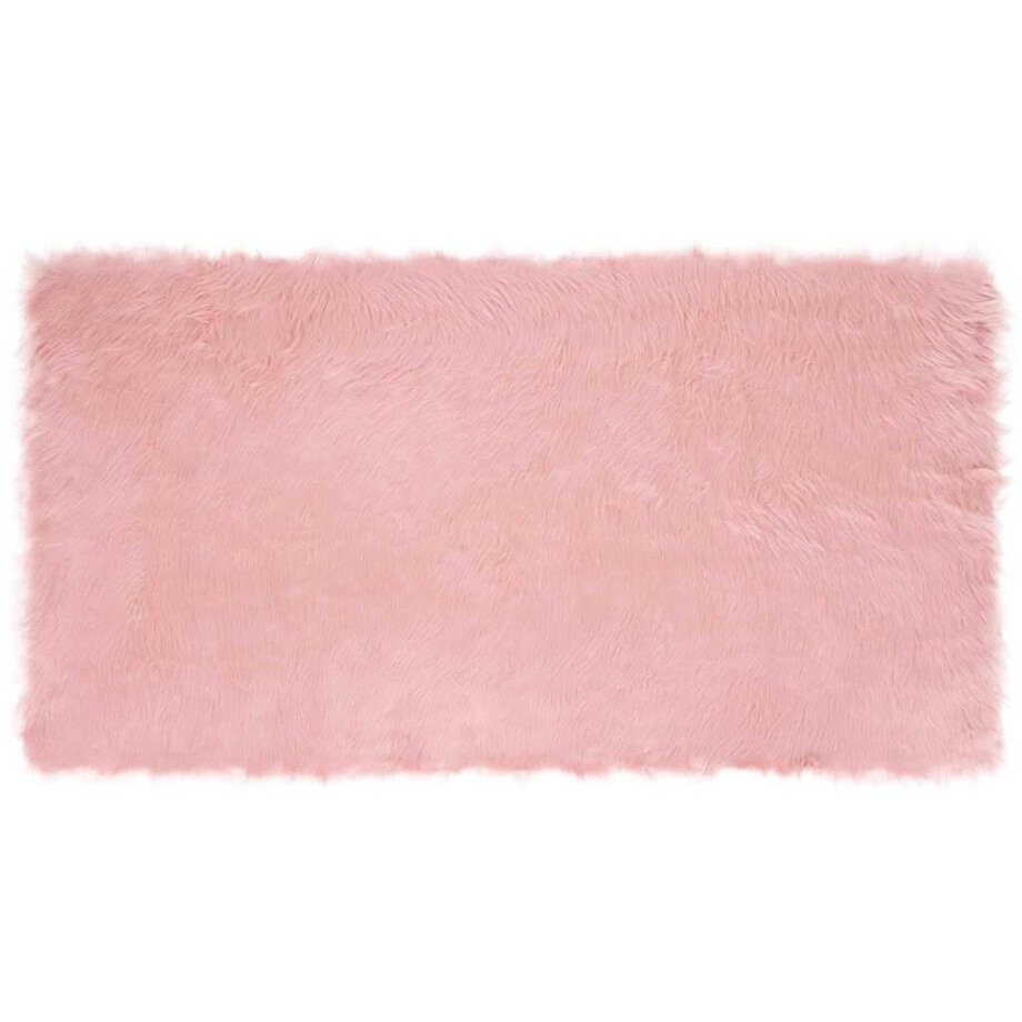 vidaXL Tapijt van imitatie TAFALLA Roze 80 x 150 cm Polyester afbeelding 1