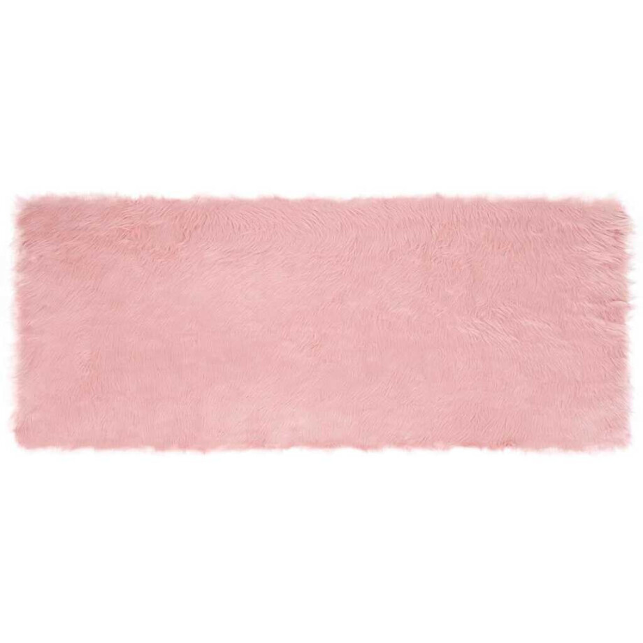 vidaXL Tapijt van imitatie TAFALLA Roze 80 x 200 cm Polyester afbeelding 1
