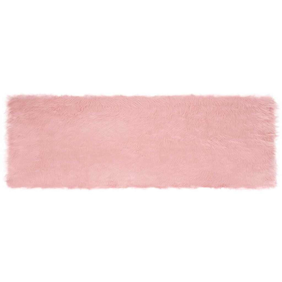 vidaXL Tapijt van imitatie TAFALLA Roze 80 x 250 cm Polyester afbeelding 1
