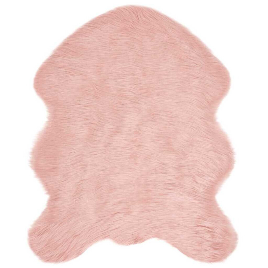 vidaXL Tapijt van imitatie TAFALLA Roze 50 x 80 cm Polyester afbeelding 1