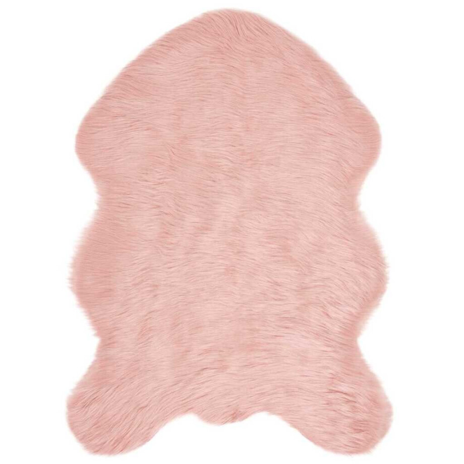 vidaXL Tapijt van imitatie TAFALLA Roze 60 x 90 cm Polyester afbeelding 1
