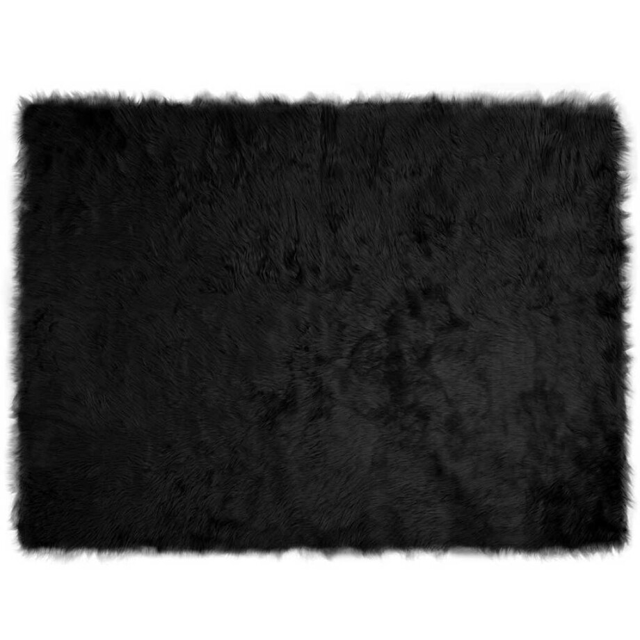 vidaXL Tapijt van imitatie TAFALLA Zwart 160 x 230 cm Polyester afbeelding 1
