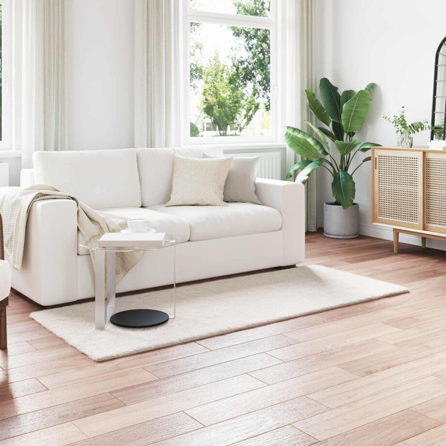 vidaXL Antislip vloerkleed van imitatie konijnenbont OLITE Polyester afbeelding 1