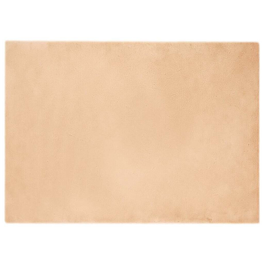 vidaXL Nep Konijnenbont Tapijt Taupe 240 x 340 cm Polyester afbeelding 1