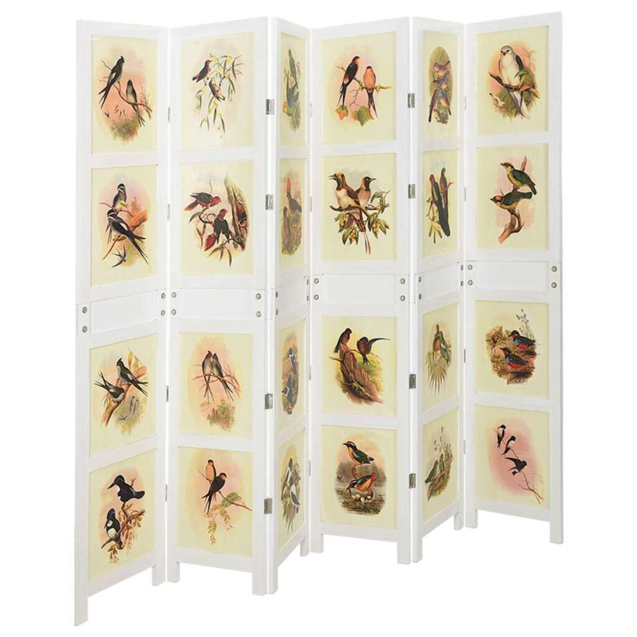 vidaXL Romdivider Paneel Wit 212 x 165 cm MDF vidaXL Romdivider Paneel Wit 212 x 165 cm MDF afbeelding 1