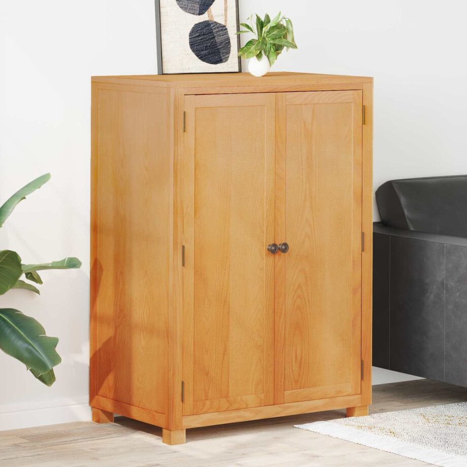 vidaXL Kledingkast met opslag met de deur Bruin Bewerkt hout vidaXL Kledingkast met opslag met de deur Bruin Bewerkt hout afbeelding 1
