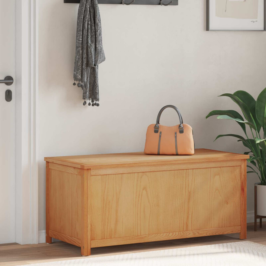 vidaXL Opbergbox Naturel Geconstrueerd hout afbeelding 1