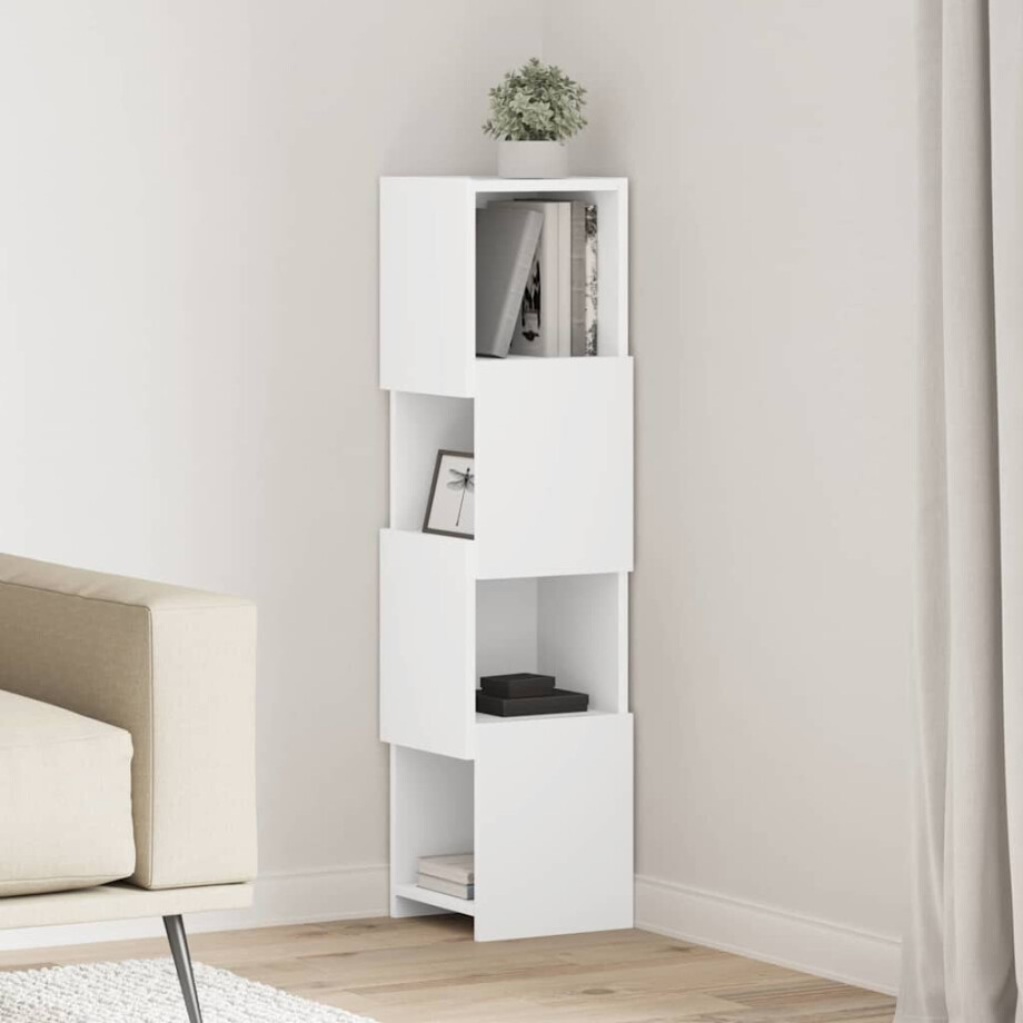 vidaXL Hoekkast 25,5x25x102cm Bewerkt hout vidaXL Hoekkast 25,5x25x102cm Bewerkt hout afbeelding 1